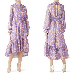 Three Floor Purple Lisbon Sisters Midi Dress $420